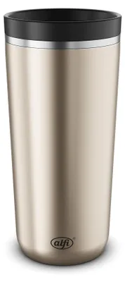 Produktbild von alfi ISO COFFEE MUG PRO Thermobecher, 0,38 Liter, hält Getränke 6 Stunden warm, Champagneroptik, matt