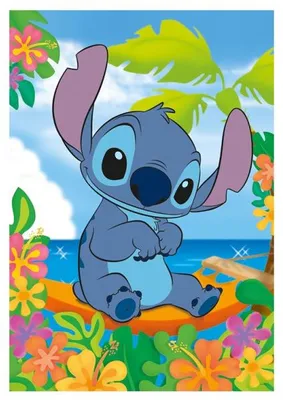 Image de Puzzle disney : stitch en vacances à la mer 104 pièces - supercolor - clementoni - 25755