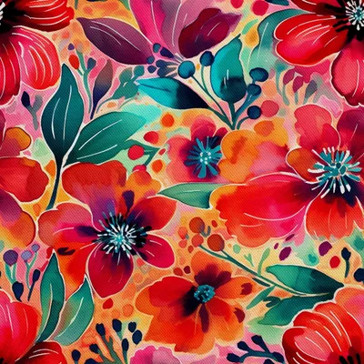 Image de OUTDOOR DECOSTOFFE OXFORD - Blumen - DX2934