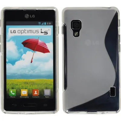 Produktbild von PhoneNatic Case kompatibel mit LG Optimus L5 II - clear Silikon Hülle S-Style Cover