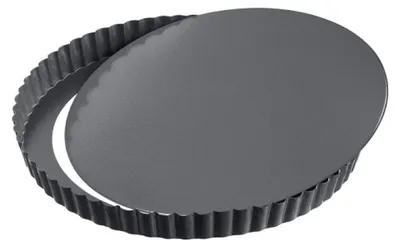 Image de Moule à pâtisserie avec fond amovible et revêtement antiadhésif, diamètre 24 cm