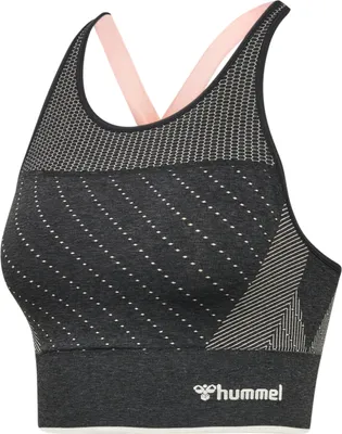 Produktbild von hummel hmlMT HANA SEAMLESS SPORTS TOP - BLACK MELANGE - XS