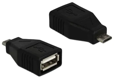 Produktbild von DeLOCK 65296, USB 2.0-A, USB micro-B, Schwarz
