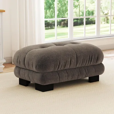 Imagen del producto de Sillón otomano, tapizado, versátil, cómodo, moderno (marrón)
