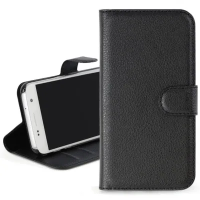 Produktbild von Schwarz Kunstleder Handyhülle Hülle Case Für Samsung Galaxy S10 SM-G973