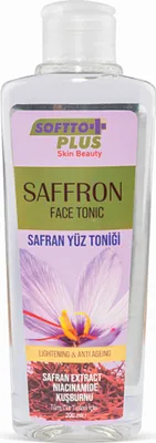 Zdjęcie produktu dla Softto+Plus Safron Face Tonic - Rozjaśniająca i przeciwstarzeniowa woda oczyszczająca do twarzy