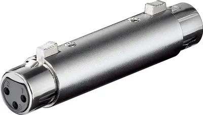 Immagine prodotto di Goobay 27459 Adattatore/accoppiatore XLR, da femmina a femmina - XLR femmina (3 pin) > XLR femmina (3 pin)