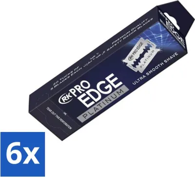 Obrázek produktu pro Pro Edge - Dvojité ostří - Dvojité břity - Velmi hladké oholení - 100 břitů - výhodné balení - 6 kusů