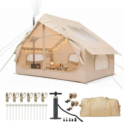 Imagen del producto de Tienda inflable con porche. Tienda de camping inflable