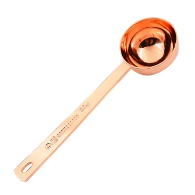 Produktbild von 15/30 ml Messung Löffel Klarer Maßstab langer Griff wärmefestem Anti-Scenaling Hohe Genauigkeit Kaffee Kaffee Küche Gadget-RoségoldGröße:30ML