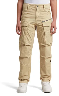 Productafbeelding van G-STAR jongensbroek Rovic Zip 3D, regular fit, taps toelopende pijpen, beige (dk Brick D29805-01-1214)