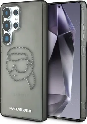 Image de KARL LAGERFELD étui pour SAMSUNG S25 Ultra KLHCS25LHKHDCELK (IML Rhinestones K Head) noir