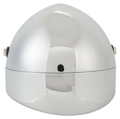 Image de Boîtier de phare de moto 67789 91, chromé, boîtier de phare, douille de lampe, compatible avec tous les phares de 7 pouces