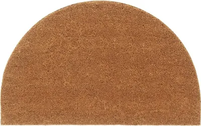 Produktbild von Fußmatte Natur Halbrund 50x80 cm Kokosfaser Getuftet, Autofußmatten 155601