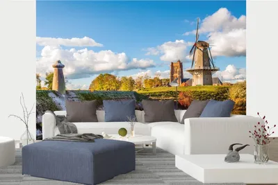 Produktbild von Vlies Fototapete HOLLÄNDISCHE FESTUNG 375 x 250 cm (inkl. Kleister) - Vlies Tapete, Wandtapete, Wandbilder - Tapete für Wohnzimmer Schlafzimmer, Büro, Küche - Montagefertig
