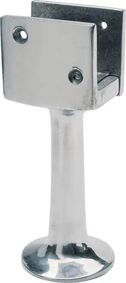 Produktbild von Trennwandstütze U-förmig verstellbar Bodenabstand 100 mm, silber elox.