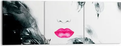 Produktbild von Bild auf Leinwand - Leinwandbild - Frau Abstraktion - 150x50cm - Wand Bild - Wanddeko - Wandbilder - Leinwanddruck - Bilder - Kunstdruck - Wanddekoration - Leinwand bilder - Wandkunst - CA150x50-3663