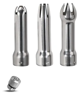 Productafbeelding van Spateldispenser-vervangingsslangetjes - Set van 3 - Accessoires voor spateldispenser - RVS-kleur