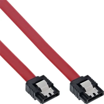 Produktbild von InLine® SATA Anschlusskabel, mit Sicherheitslasche, 0,7m
