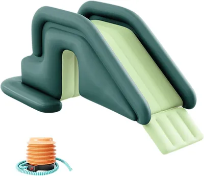 Produktbild von Aufblasbare Poolrutsche, Poolzubeh?r fš¹r den Sommer, universelle Trampolinleiter, Gartenrutsche