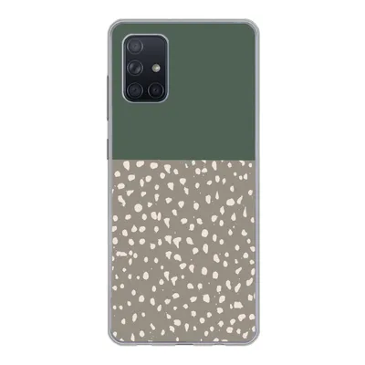 Produktbild von MuchoWow® Handyhülle Schutzhülle Hülle für Samsung Galaxy A51 5G Polka dot - Grün - Muster Silikon Softcase Handy Hülle - Abbildung