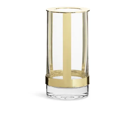 Produktbild von Sagaform-Vase, 8 x 15 cm, Glas/Metall, Gold, Geschenkbox