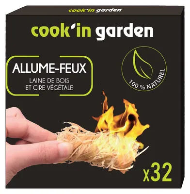 Productafbeelding van Aanmaakblokjes - Houtwol - Geurloos - 32 stuks - Voor barbecue en open haard