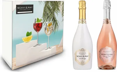Produktbild von Scavi & Ray Geschenkset Scavi Ray ICE Prestige 0,75l (12% Vol) + Rosé Spumante DOC 0,75L (11% Vol)- [Enthält Sulfite]