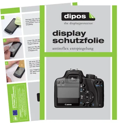 Produktbild von 5x Schutzfolie für Canon EOS 1000D matt Displayschutzfolie Folie Display Schutz dipos