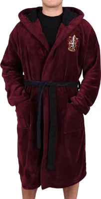 Produktbild von HARRY POTTER Hogwarts Bademantel/Morgenmantel, burgunderrot, für Herren S-M