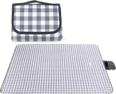 Produktbild von ECarla, Picknick- und Strandmatte, 145x200cm, sandfest, wasserdicht, pflegeleicht, XXL, OXFORD-Material, mit Tragetaschenfunktion, Outdoor