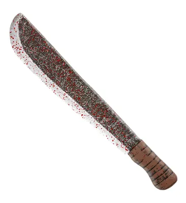 Produktbild von Spielzeug-Machete 56 cm mit Blutoptik