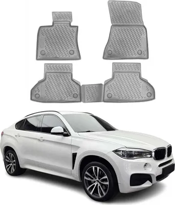 Obrázek produktu pro 2014-2019 BMW X6 F16 F86 Podlahové rohože TPE Grey 4 ks