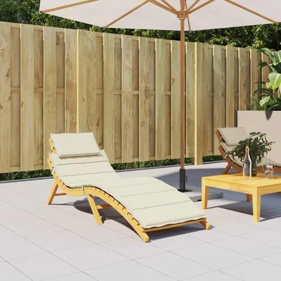 Obrázok produktu pre vidaXL Poťah na ležadlo krémový 186x58x4 cm Oxfordská tkanina