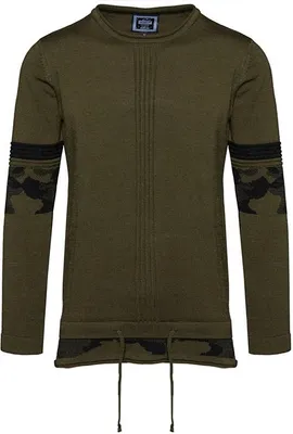 Produktbild von Brandneu Schicker Strickpullover CARISMA CRM7521 Camouflageakzenten Khaki S