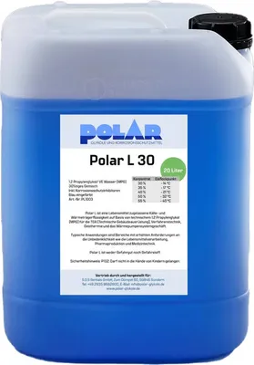 Produktbild von Polar L-MPG Glykol Frostschutzmittel, Propylenglykol 30% Gemisch 20 Liter