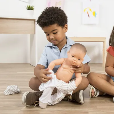 Zdjęcie produktu dla Beżowa piżama dla lalki baby 40 cm