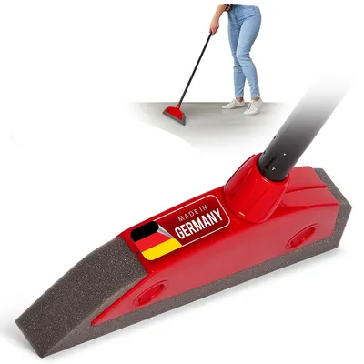 Schaumstoffbesen mit Teleskopstiel, 30 cm, für Parkett & Fliesen