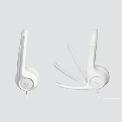 Imagen del producto de Logitech 981-001286 Logitech H390 USB-Headset grau, weiß
