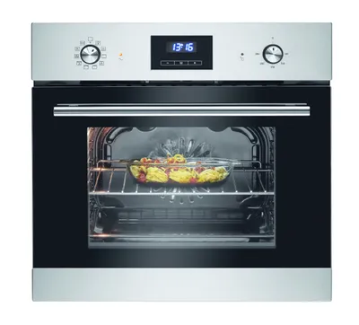 Bomann Einbaubackofen mit Grill, Heißluft & Ober-/Unterhitze | Backofen 56L | 50°C - 250°C | 9 Backofen-Funktionen & aushängbarer Tür | EBO 7911 inox