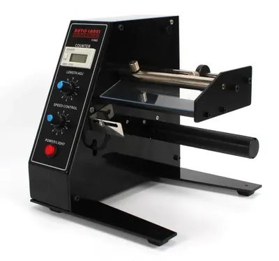 Produktbild von Etikettenspender - Automatische Maschine - Für Etiketten bis 150 mm Breite - Lager- und Einzelhandelsetikettierung - Schwarz