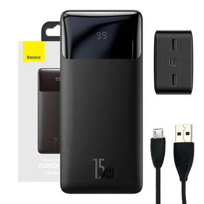 Zdjęcie produktu dla Baseus Bipow powerbanka s digitálním displejem 30000mAh 15W černá