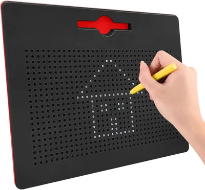Immagine prodotto di Lavagna per bambini, lavagna con palline magnetiche e penna, giocattolo per bambini, per disegnare, regalo per bambini dai 3 anni in su