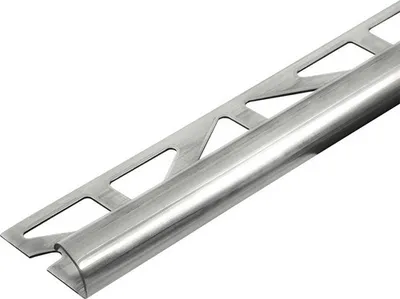 Produktbild von Viertelkreis-Abschlussprofil Dural Durondell DRE 125 Edelstahl Länge 250 cm Höhe 12,5 mm