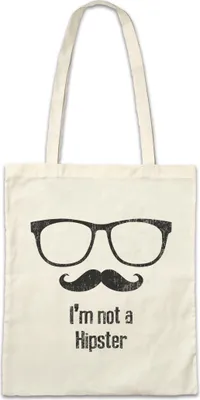 Produktbild von Urban Backwoods I'm Not A Hipster, Stofftasche, Farbe: Beige