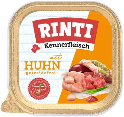 Produktbild von RINTI Kennerfleisch Huhn 9x300g | Premium Nassfutter für Hunde