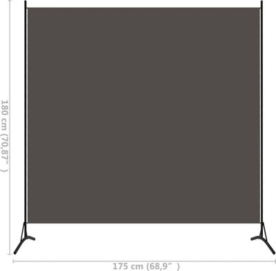 vidaXL Ekran tkanina antracyt 175x180 cm