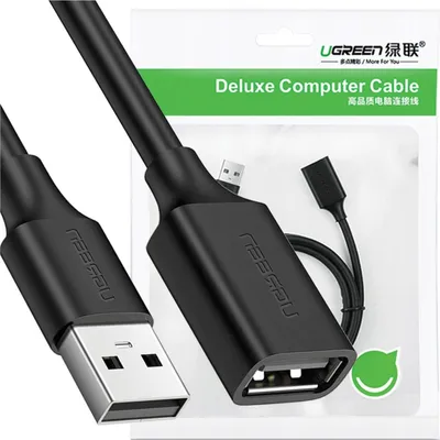 Image de Ugreen USB-A (mâle) - Câble d'extension USB-A (femelle) 2.0, 480 Mbps, 3 m - Noir