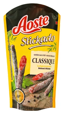 Produktbild von Aoste Stickado Classique Salmi-Sticks, 12er Pack (12 x 70g Beutel)