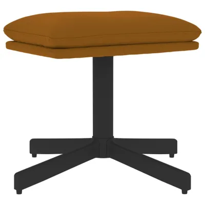 Image de vidaXL Tabouret de pied Marron 60x60x36 cm Velours